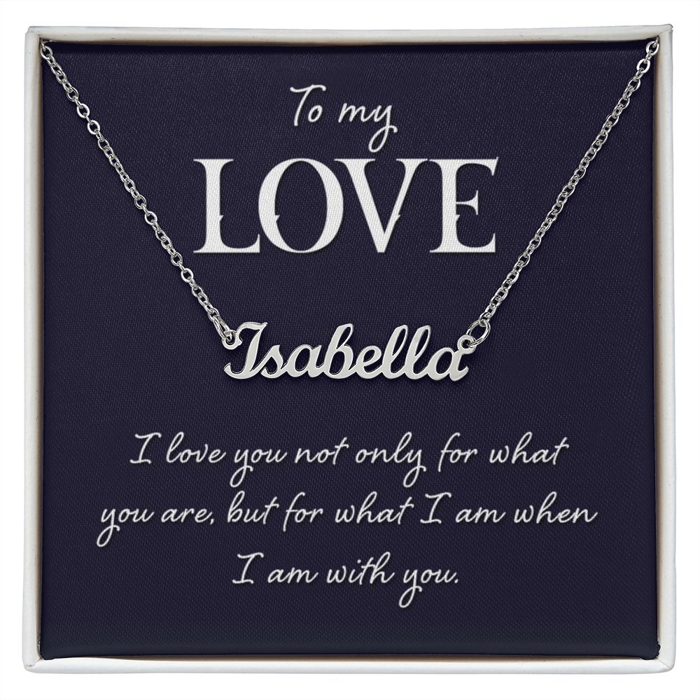 To My Love I Am With You Custom Name Necklace-Express Your Love Gifts