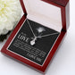 To My Love I Fell in Love Alluring Ribbon Necklace Message Card-Express Your Love Gifts