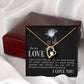 To My Love I Fell in Love Forever Necklace w Message Card-Express Your Love Gifts