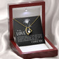 To My Love I Fell in Love Forever Necklace w Message Card-Express Your Love Gifts