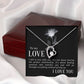 To My Love I Fell in Love Forever Necklace w Message Card-Express Your Love Gifts
