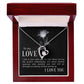 To My Love I Fell in Love Forever Necklace w Message Card-Express Your Love Gifts