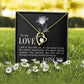To My Love I Fell in Love Forever Necklace w Message Card-Express Your Love Gifts