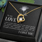 To My Love I Fell in Love Forever Necklace w Message Card-Express Your Love Gifts