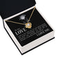 To My Love I Fell in Love Infinity Knot Necklace Message Card-Express Your Love Gifts