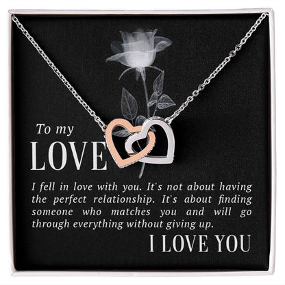 To My Love I Fell in Love Inseparable Necklace-Express Your Love Gifts