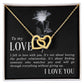 To My Love I Fell in Love Inseparable Necklace-Express Your Love Gifts