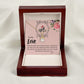 To My Love I Love You More Alluring Ribbon Necklace Message Card-Express Your Love Gifts