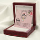To My Love I Love You More Alluring Ribbon Necklace Message Card-Express Your Love Gifts