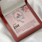 To My Love I Love You More Alluring Ribbon Necklace Message Card-Express Your Love Gifts
