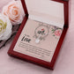 To My Love I Love You More Alluring Ribbon Necklace Message Card-Express Your Love Gifts