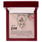 To My Love I Love You More Forever Necklace w Message Card-Express Your Love Gifts