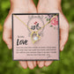 To My Love I Love You More Forever Necklace w Message Card-Express Your Love Gifts