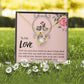 To My Love I Love You More Forever Necklace w Message Card-Express Your Love Gifts