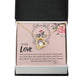 To My Love I Love You More Forever Necklace w Message Card-Express Your Love Gifts