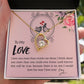To My Love I Love You More Forever Necklace w Message Card-Express Your Love Gifts