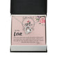 To My Love I Love You More Forever Necklace w Message Card-Express Your Love Gifts