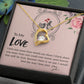 To My Love I Love You More Forever Necklace w Message Card-Express Your Love Gifts