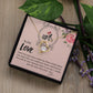 To My Love I Love You More Forever Necklace w Message Card-Express Your Love Gifts