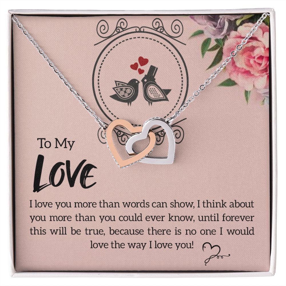 To My Love I Love You More Inseparable Necklace-Express Your Love Gifts