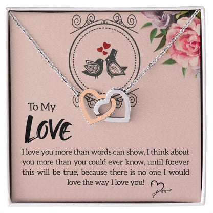 To My Love I Love You More Inseparable Necklace-Express Your Love Gifts