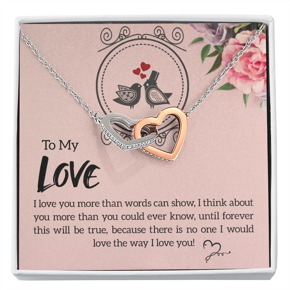 To My Love I Love You More Inseparable Necklace-Express Your Love Gifts