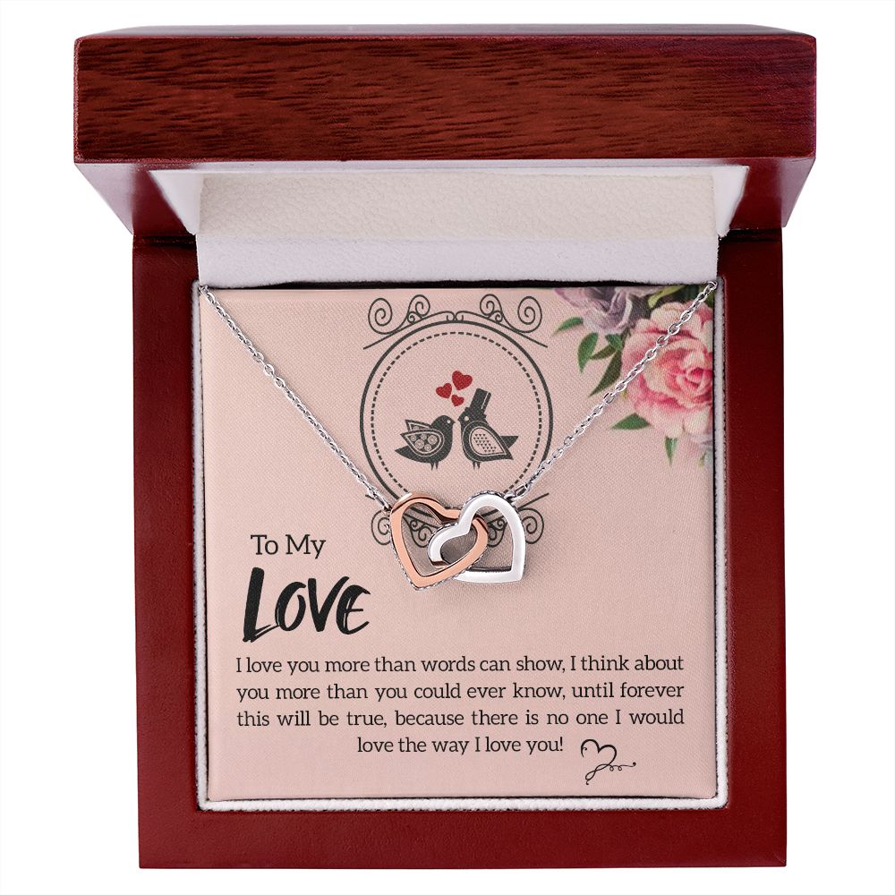 To My Love I Love You More Inseparable Necklace-Express Your Love Gifts