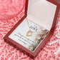To My Love I Love You Not Only Forever Necklace w Message Card-Express Your Love Gifts