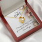 To My Love I Love You Not Only Forever Necklace w Message Card-Express Your Love Gifts