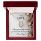 To My Love I Love You Not Only Forever Necklace w Message Card-Express Your Love Gifts
