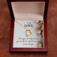 To My Love I Love You Not Only Forever Necklace w Message Card-Express Your Love Gifts