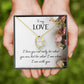 To My Love I Love You Not Only Forever Necklace w Message Card-Express Your Love Gifts