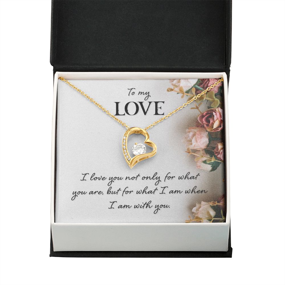 To My Love I Love You Not Only Forever Necklace w Message Card-Express Your Love Gifts