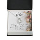 To My Love I Love You Not Only Forever Necklace w Message Card-Express Your Love Gifts