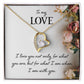 To My Love I Love You Not Only Forever Necklace w Message Card-Express Your Love Gifts