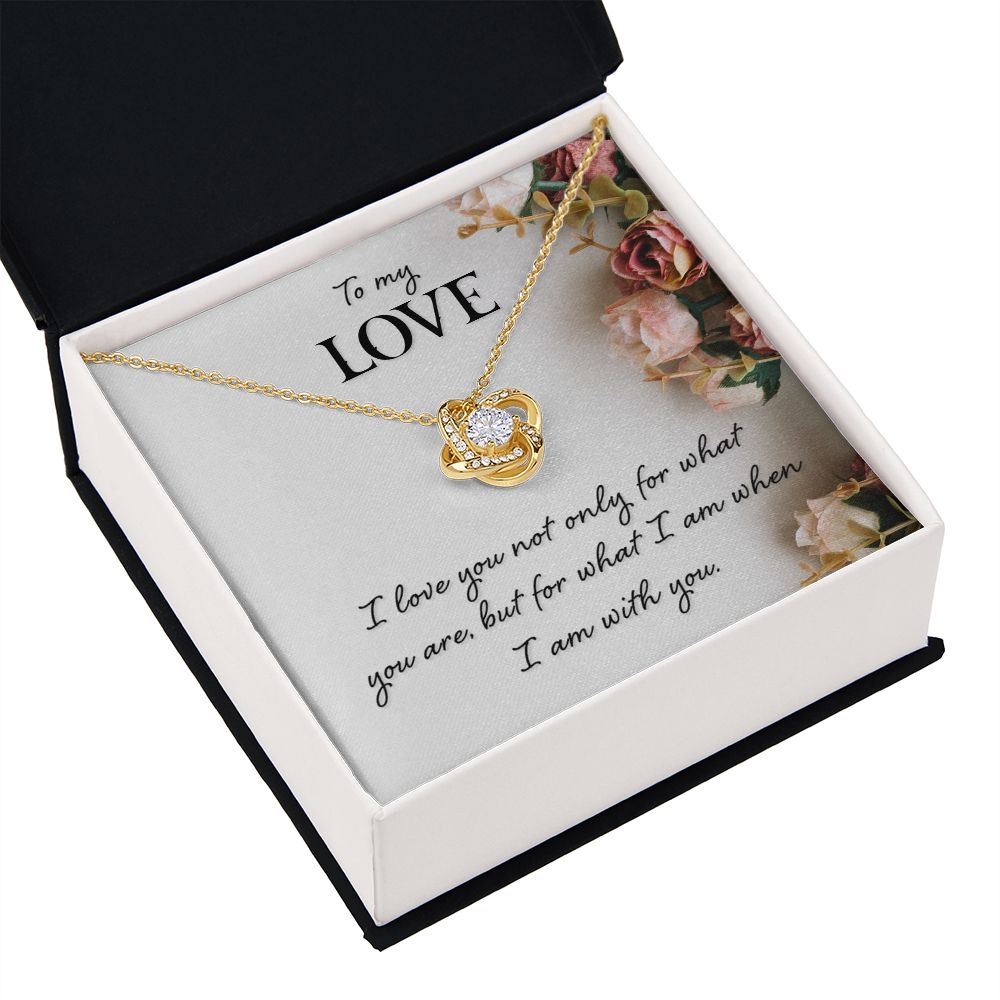 To My Love I Love You Not Only Infinity Knot Necklace Message Card-Express Your Love Gifts