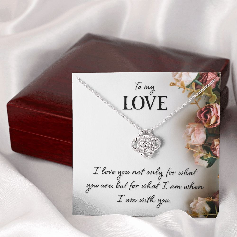 To My Love I Love You Not Only Infinity Knot Necklace Message Card-Express Your Love Gifts
