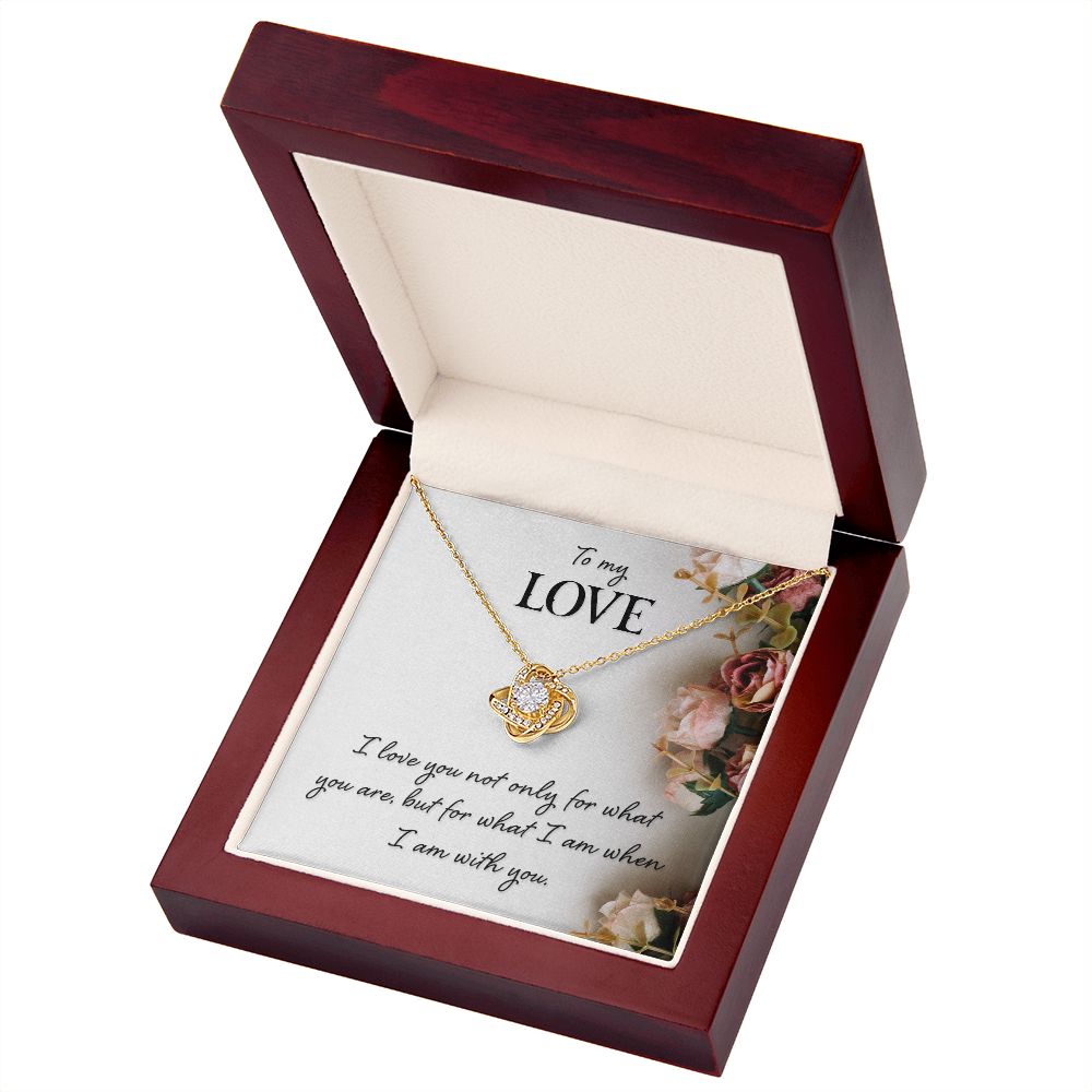 To My Love I Love You Not Only Infinity Knot Necklace Message Card-Express Your Love Gifts