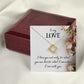 To My Love I Love You Not Only Infinity Knot Necklace Message Card-Express Your Love Gifts