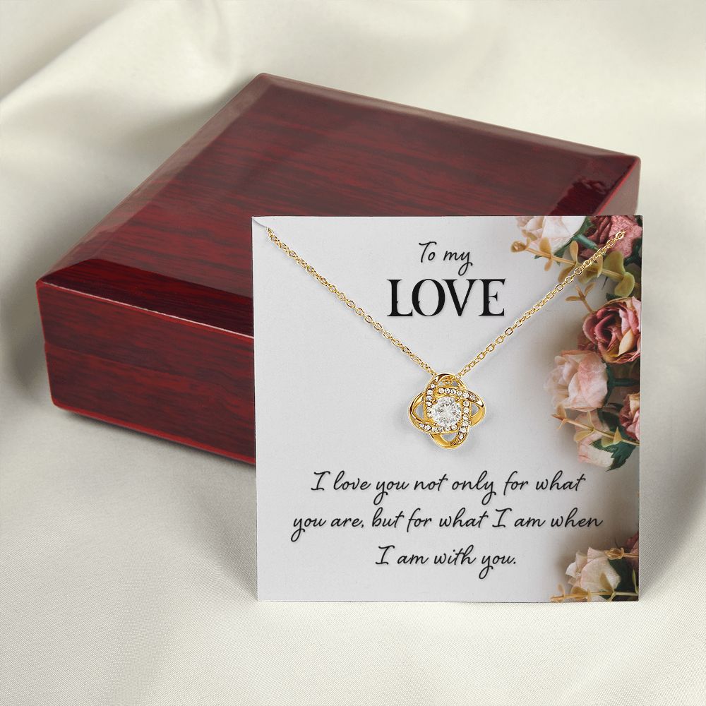 To My Love I Love You Not Only Infinity Knot Necklace Message Card-Express Your Love Gifts