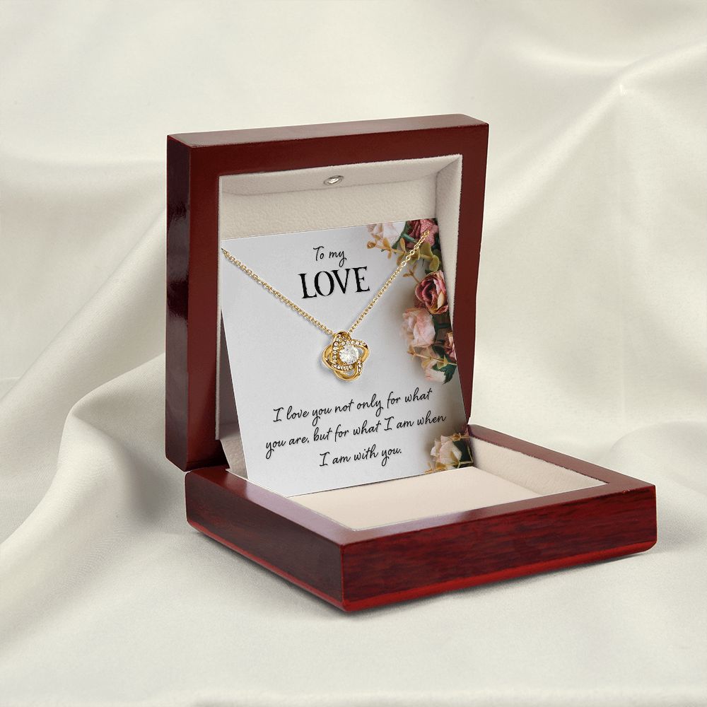 To My Love I Love You Not Only Infinity Knot Necklace Message Card-Express Your Love Gifts