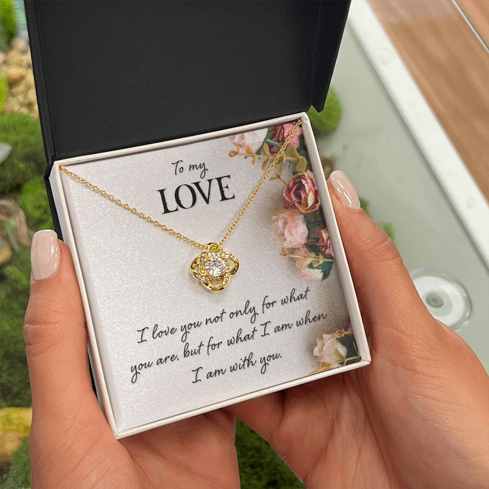 To My Love I Love You Not Only Infinity Knot Necklace Message Card-Express Your Love Gifts