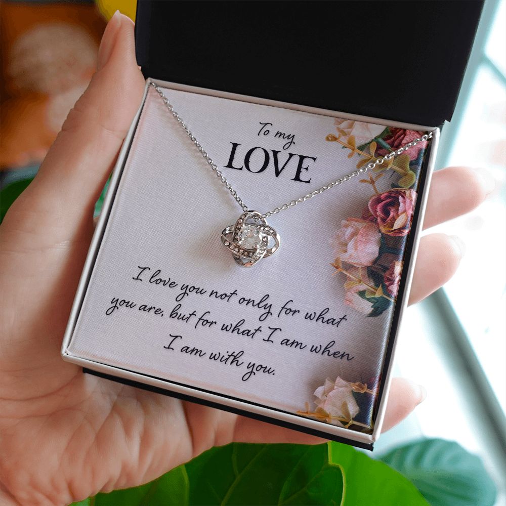 To My Love I Love You Not Only Infinity Knot Necklace Message Card-Express Your Love Gifts