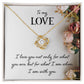 To My Love I Love You Not Only Infinity Knot Necklace Message Card-Express Your Love Gifts
