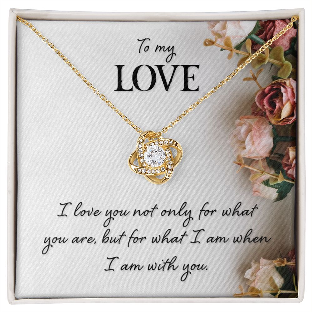 To My Love I Love You Not Only Infinity Knot Necklace Message Card-Express Your Love Gifts