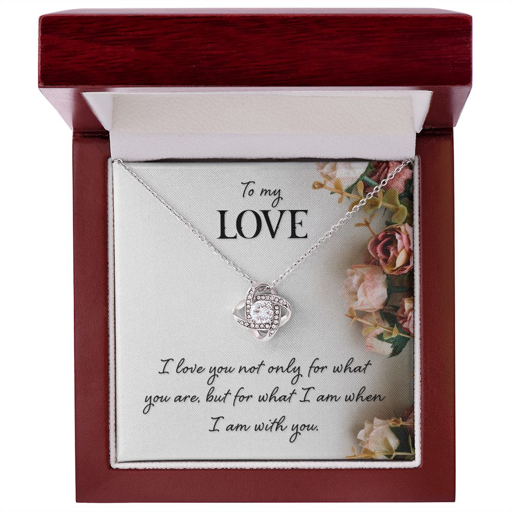 To My Love I Love You Not Only Infinity Knot Necklace Message Card-Express Your Love Gifts