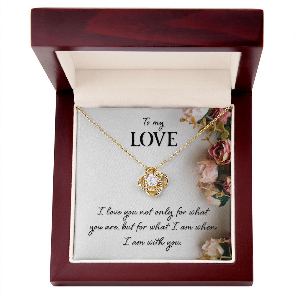 To My Love I Love You Not Only Infinity Knot Necklace Message Card-Express Your Love Gifts