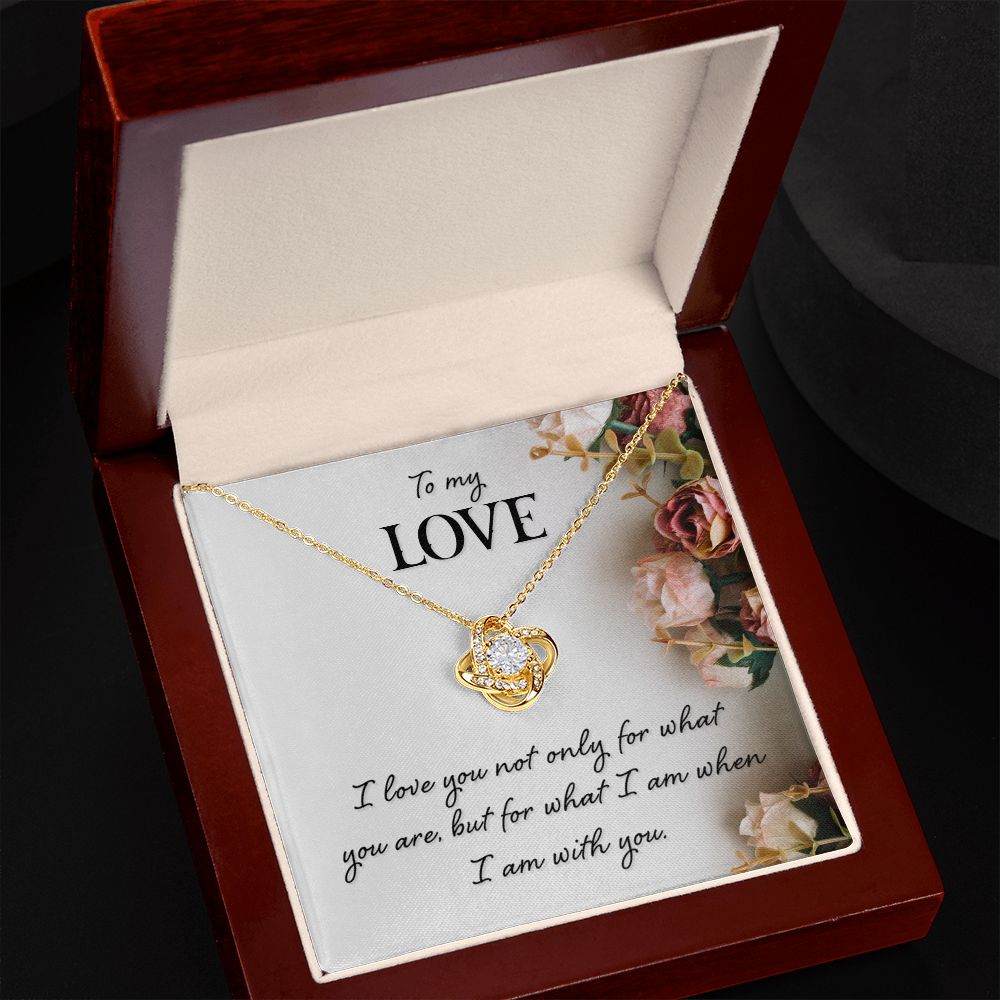 To My Love I Love You Not Only Infinity Knot Necklace Message Card-Express Your Love Gifts