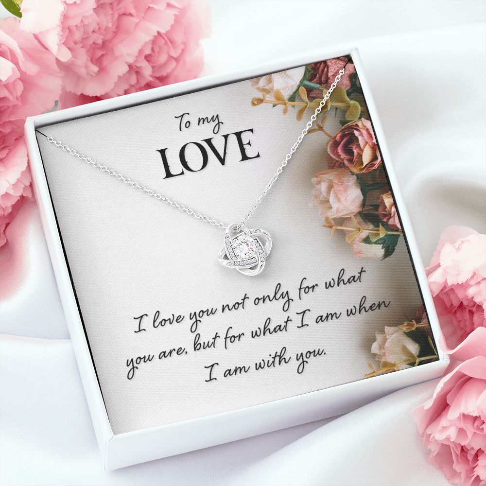 To My Love I Love You Not Only Infinity Knot Necklace Message Card-Express Your Love Gifts