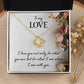 To My Love I Love You Not Only Infinity Knot Necklace Message Card-Express Your Love Gifts